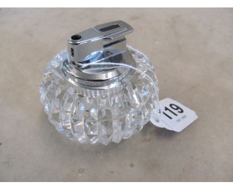 A Waterford crystal glass lighter