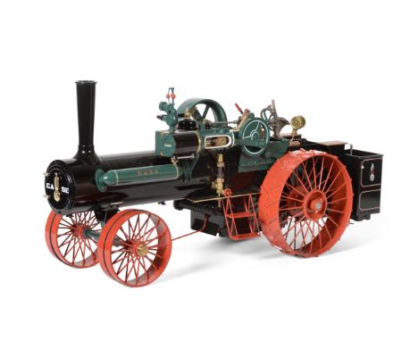 Maxitrak Case 1'' Scale 80HP Traction Engine professionally constructed and finished in black/green (E, with Construction Man