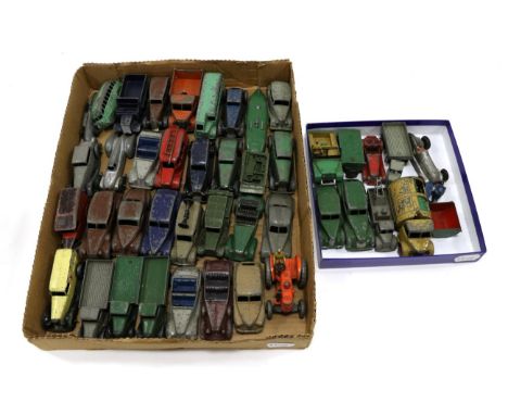 Dinky Various Early Post War Vehicles including Field Marshall tractor, Standard Vanguard, Lagonda, Armstrong-Siddeley, 25, 3