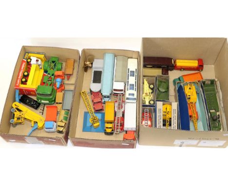 Dinky Various Vehicles including Tank transporter, Centurion tank, Coles mobile crane, Coles lorry mounted crane, Euclid tipp