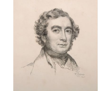 William Carpenter (1818-1899) British. Portrait of Henry Josi Esq, Engraving, Unframed, 8.5” x 7.5”. Provenance; William Evan