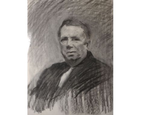 Howard Morgan (1949-   ) British. Portrait of a Man, Charcoal, Signed and Dated ‘X11 ’85, Unframed, 32” x 22.5”, and six othe