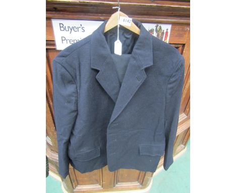 A 1970s/80's B.R two piece uniform consisting of trousers and jacket with double arrow buttons to front