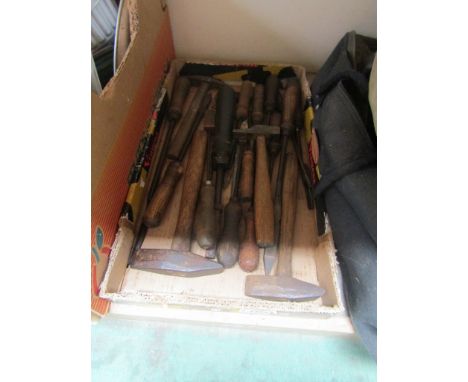 A tray of mixed soldering tools 