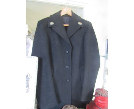 A British Railways workers jacket with double arrow buttons and lapel, circa 1990's, size 92L