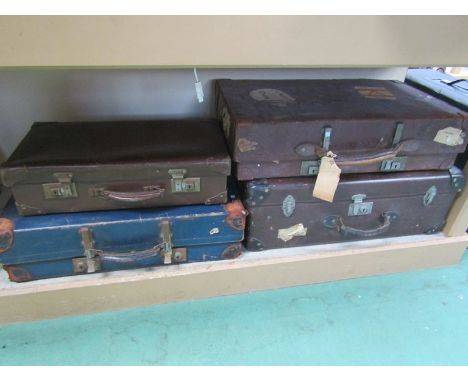 Four vintage suitcase 