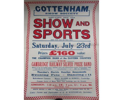 A vintage Cottenham Show poster 