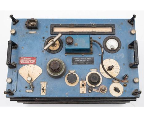 An Admiralty pattern W9232 Tuner Amplifier B36 from the Royal Navy Submarine HMS Andrew (P423):,  serial number  'MC 262353' 