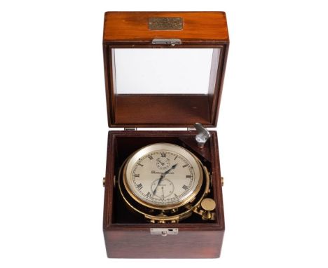 A Two Day Marine Chronometer by Thomas Mercer, St Albans: the four inch silvered dial signed as per title and numbered '24568