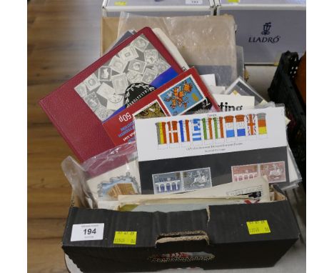 Royal Mail Mint stamp sets, stamp album