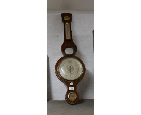 Davies Optician of Cheltenham inlaid barometer 