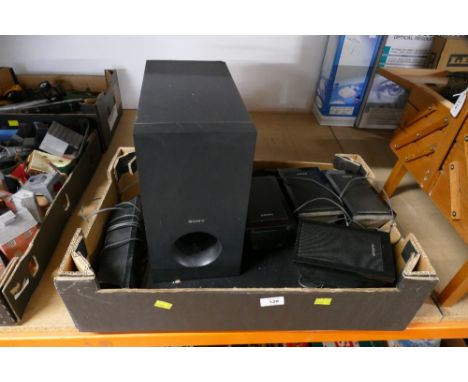 Quantity of Sony speakers and Sony DVD player 