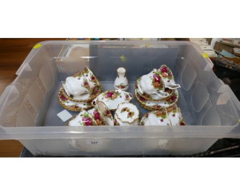 Royal Albert Old Country Roses part tea set and ornaments 