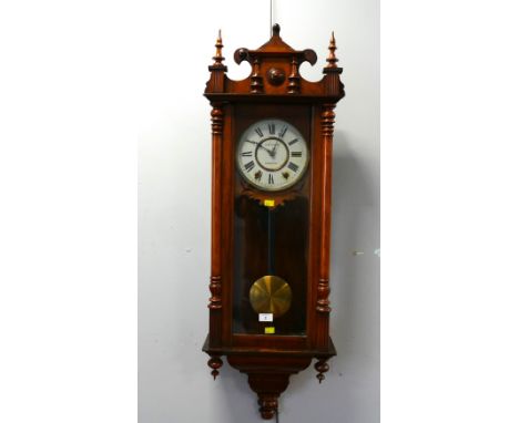 G Wilson of Penrith Vienna regulator wall clock, 120 cm
