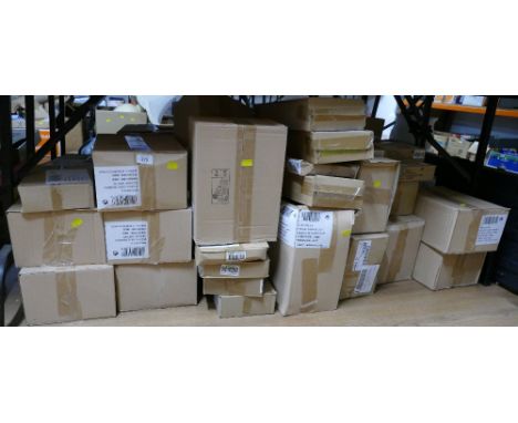 Large quantity of boxed partyware - paper plates plastic cups, napkins table covers etc