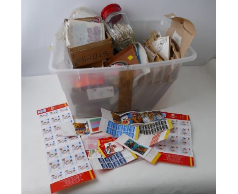 Large collection of loose stamps, first day covers, Philatelic Bulletin magazines from 1970's and 80's and large quantity of 