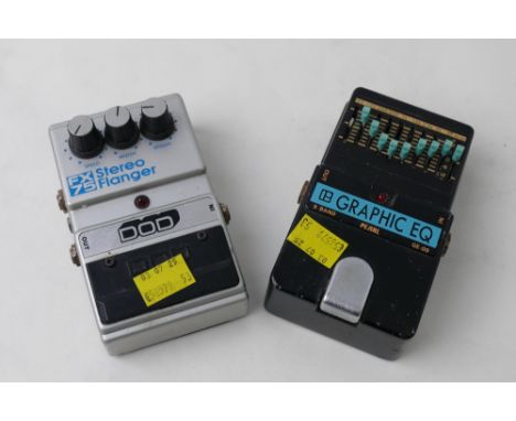 FX75 Stereo Flanger guitar sound effect pedal and Graphic EQ pedal 