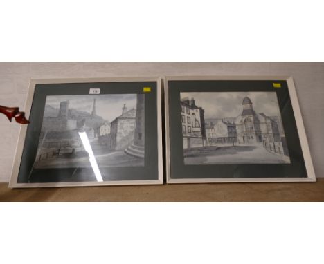 Two prints of Whitehaven in Bygone Days 