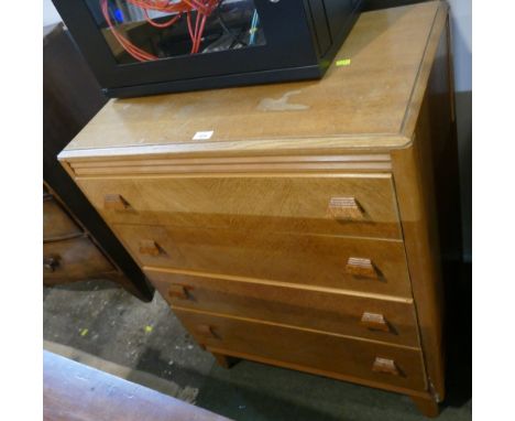 Mid century four flight chest of drawers 