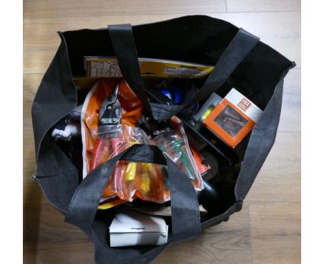 Bag of tools, rope, paint brushes etc