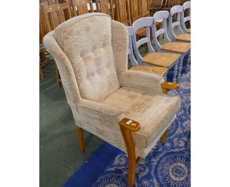 Modern wing backed armchair 
