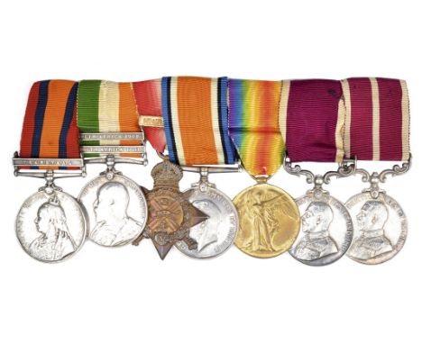 A Meritorious Service Medal group of seven to Acting Sergeant Major Sidney W. Randall, Devon Regiment: Queen's South Africa, 