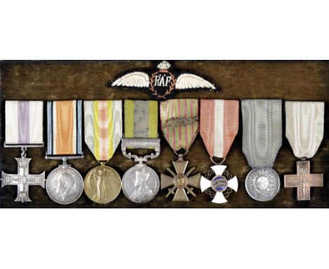 The Great War flying Military Cross group of eight medals to Squadron Leader John Tudor Powell Whittaker, Royal Flying Corps 