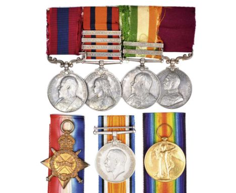 The Boer War Distinguished Conduct Medal and Gallipoli casualty group of seven to Captain Charles Deschamps Randall, Notts & 