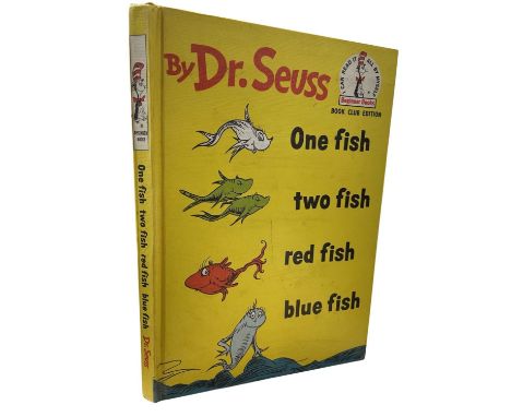 DR SEUSS: ONE FISH, TWO FISH, RED FISH, BLUE FISH, England, First Book Club Edition, 1970.
