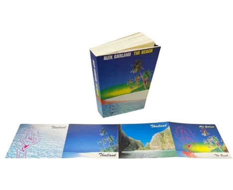 ALEX GARLAND: THE BEACH. London, Viking, 1996, First Edition. Inscribed by author to title page and including folded postcard