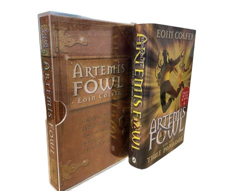 EOIN COLFER: 2 titles, signed by the author: ARTEMIS FOWL, London, Puffin, 2002. Limited edition number 781/1000, commemorati