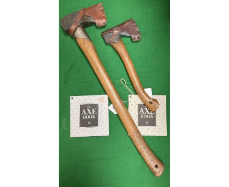 A Gränfors Bruks AB of Sweden large splitting axe with iron blade and shaped hickory handle inscribed "G.B.A prime hickory Gr