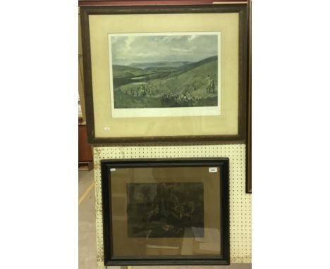 AFTER LIONEL EDWARDS "The Cotswold", colour print, signed in pencil lower left, 37 cm x 52 cm, "The Herefordshire Hounds", si