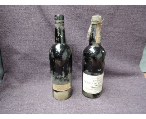 A bottle of Taylor's Quinta De Vargella's 1974 Vintage Port, bottled in Oporto 1976 by Taylor, Fladgate &amp; Yeatman, 21%, 7