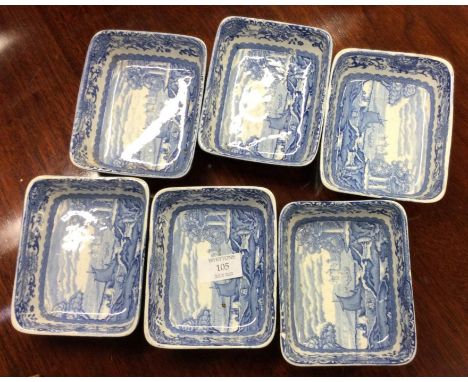 Six Copeland Spode dishes.