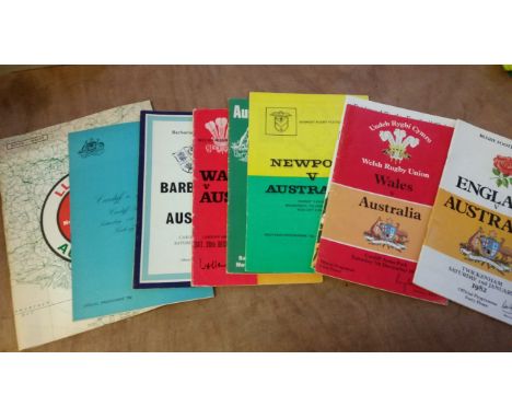 RUGBY UNION, programmes, inc. Wales (51), 1955 onwards, v England 1955, New Zealand 1967, South Africa 1970, Western Samoa 19