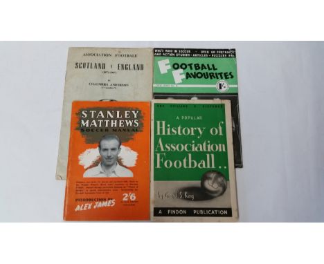 FOOTBALL, booklet selection, inc. Stanley Matthew Soccer Manual 1948, History of the Football Association 1949, Soccer Intern