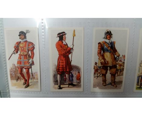 MILITARY, complete (7), inc. Wills Regimental Colours &amp; Cap Badges (United Service), Carreras History of Army Unforms, Ga