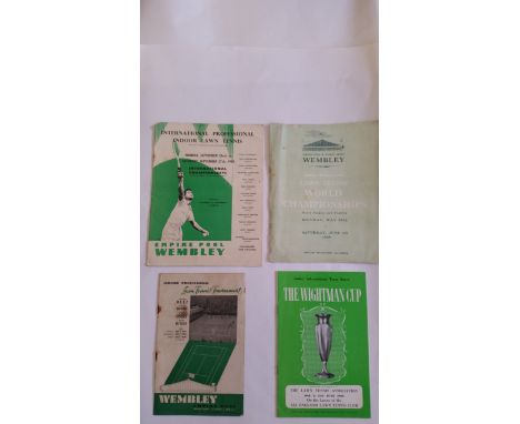 TENNIS, selection, inc. mainly programmes, Wimbledon (13, 1983-1996); 2003 Guardian Guide; 1983 Davis Cup, Sweden v New Zeala