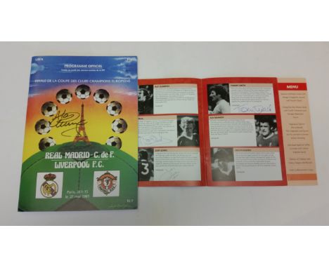 FOOTBALL, Liverpool selection, inc. 1981 European Cup Final programme, v Real Madrid (signed to front cover by goal scorer Al