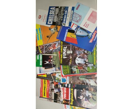 FOOTBALL, programmes for big matches, inc. Internationals, European &amp; other Cup Finals; England v Argentina 1980, England