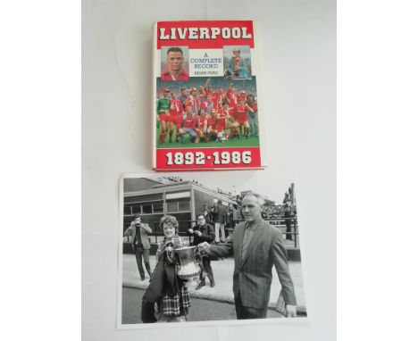 FOOTBALL, selection, inc. hardback edition Liverpool A Complete Record 1892-1986 by Breedons (with dj); black and white photo