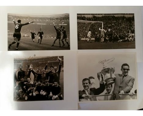 FOOTBALL, large silver gelatin photos, inc. signed (), Ian St John (3), in action for Liverpool (one also by Ian Thompson); D