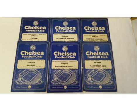 FOOTBALL, Chelsea mixed selection, inc. league programmes, v Charlton Athletic (1953/54), Aston Villa (1955/56), Portsmouth (