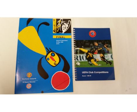 FOOTBALL, Manchester United, 1999 European Cup Final selection, inc. programmes (2), Manchester &amp; Spanish newspapers, med