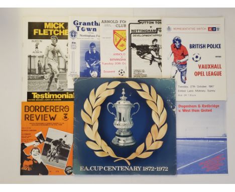 FOOTBALL, mixed selection, inc. Set of 1970 coins in original holder for 1970 World Cup, some trimmed programmes and brochure