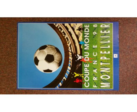 FOOTBALL, 1998 World Cup posters, inc. Trophy, Marseille, Stade de France (5), Hewlett Packard (2+2), Toulouse, Montpellier (