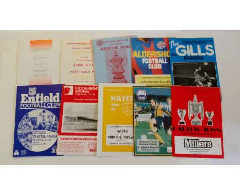 FOOTBALL, non-League programmes, 1970s-1990s, inc. mostly home/away FA Cup, Worcester v Plymouth Argyle 25th November 1978, B