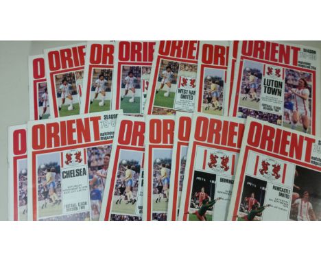 FOOTBALL, Leyton Orient programmes, 1979/80, inc. complete set of 24, league (21), supplement for Swansea game, FAC v Altring