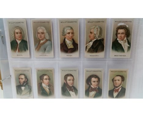 WILLS, complete (7), inc. Musical Celebrities 1st, Time &amp; Money, Fish &amp; Bait, Old Inns 1st &amp; 2nd, Allied Army Lea